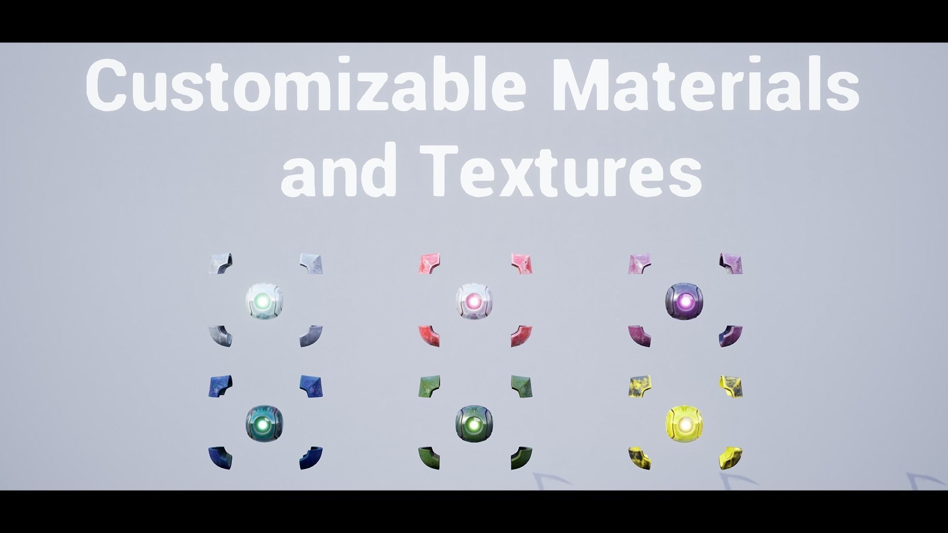 Drone Pack 3 - Full Metal Mega Series Low-poly 3D model_4