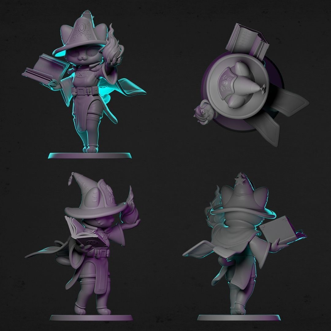 AGNES THE WIZARD FOR 3D PRINT 3D print model_7