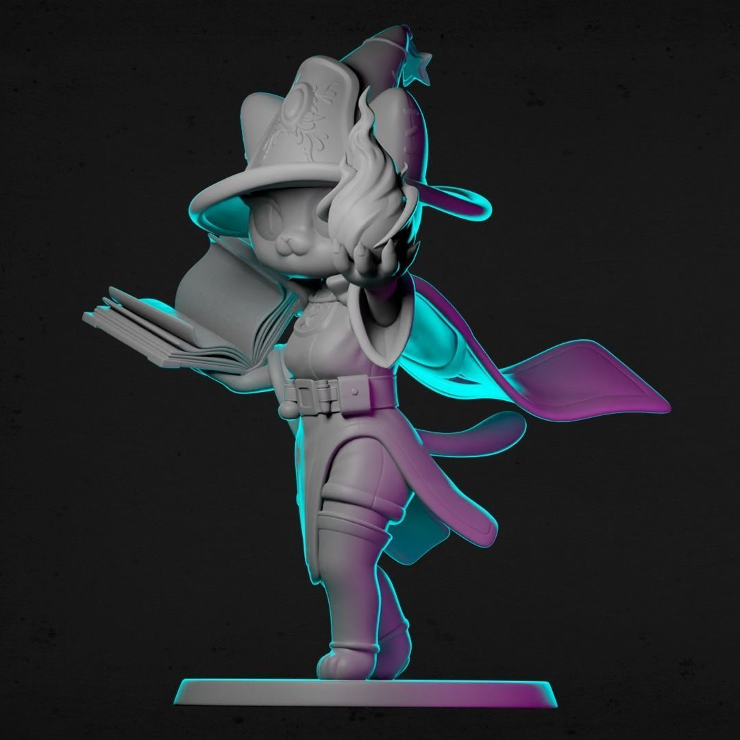 AGNES THE WIZARD FOR 3D PRINT 3D print model_4