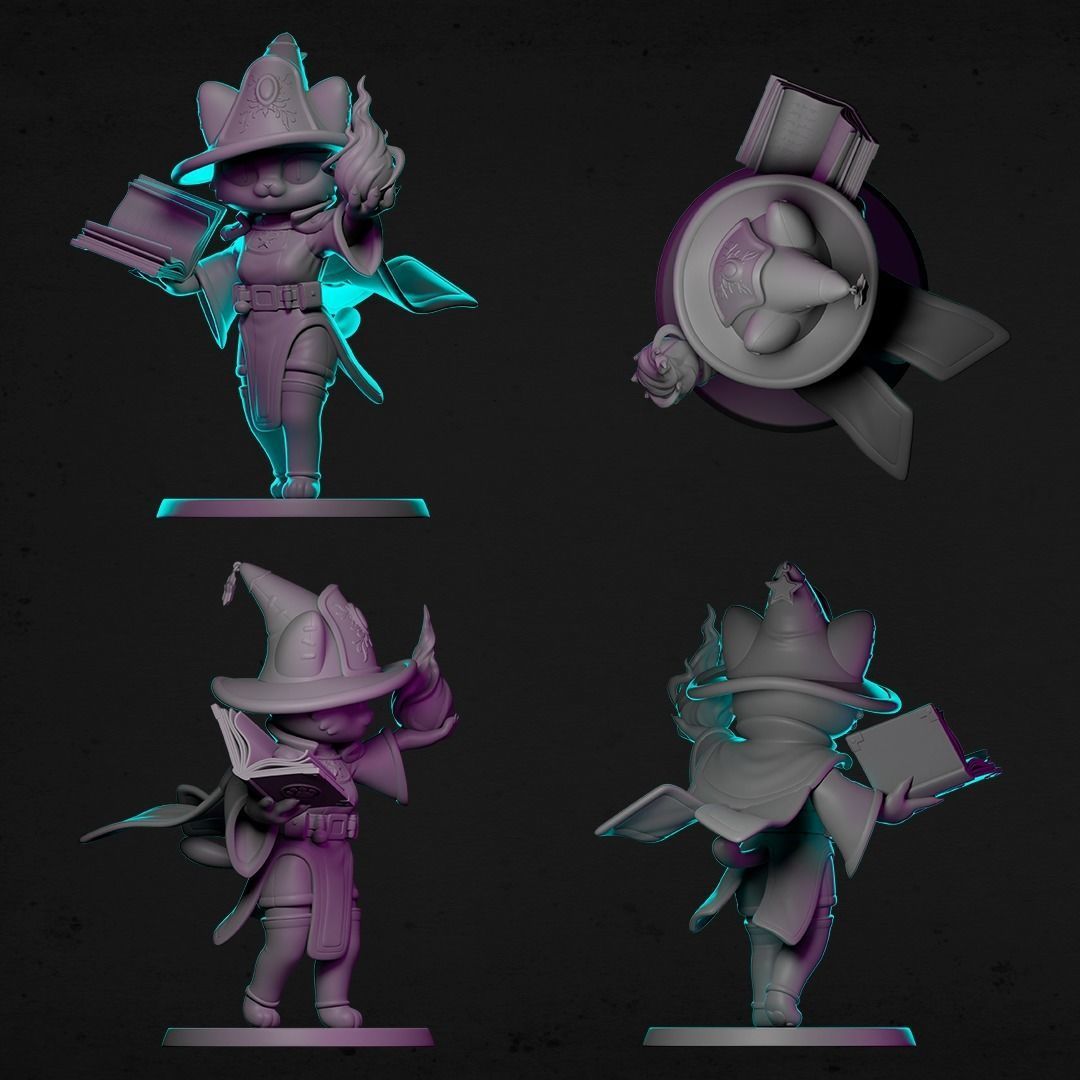 AGNES THE WIZARD FOR 3D PRINT 3D print model_8