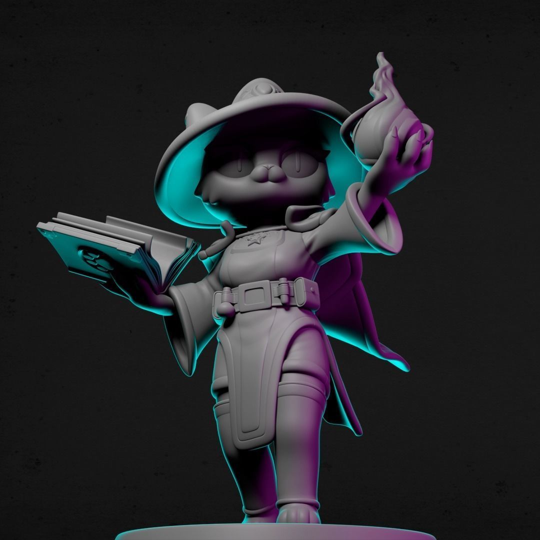 AGNES THE WIZARD FOR 3D PRINT 3D print model_9
