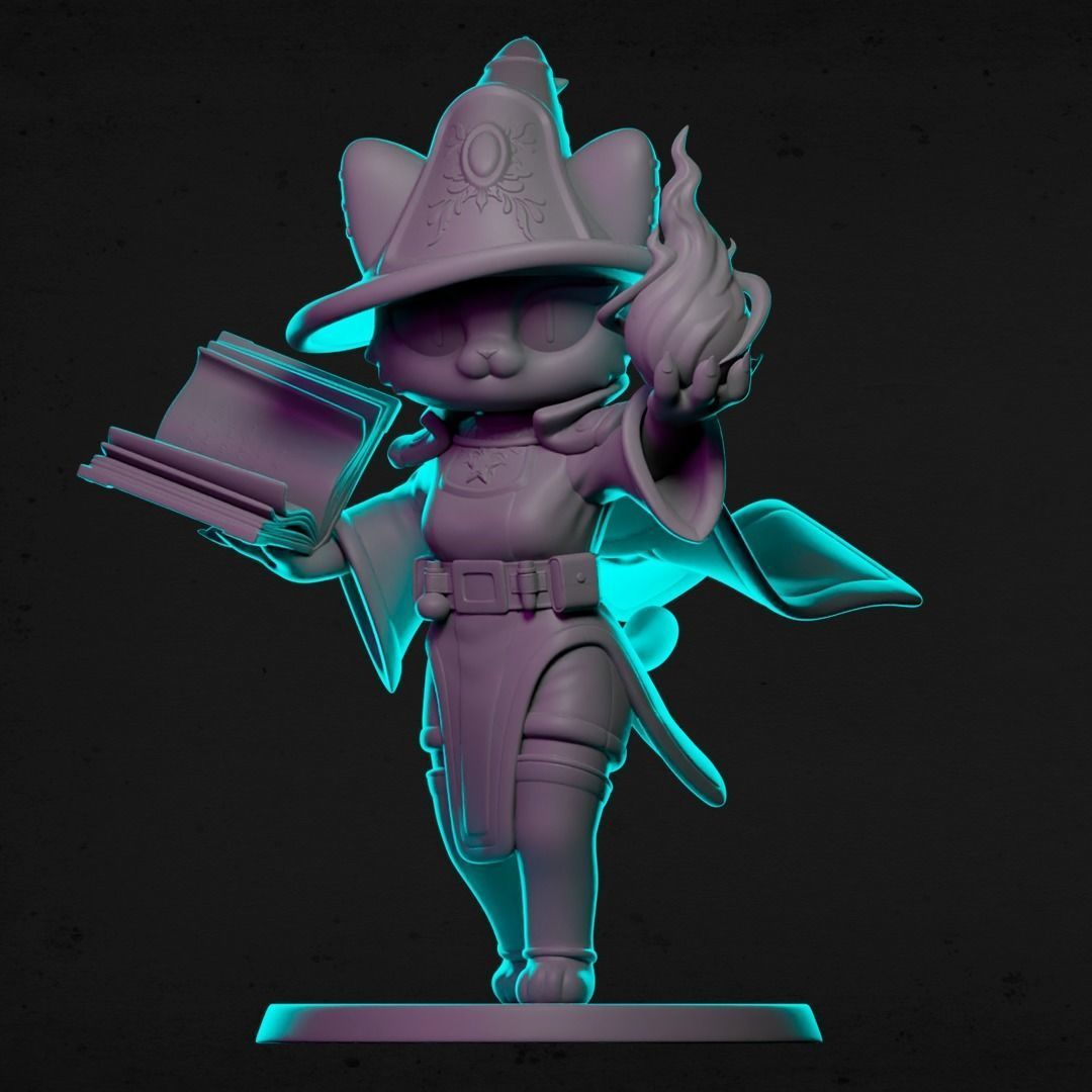 AGNES THE WIZARD FOR 3D PRINT 3D print model_2
