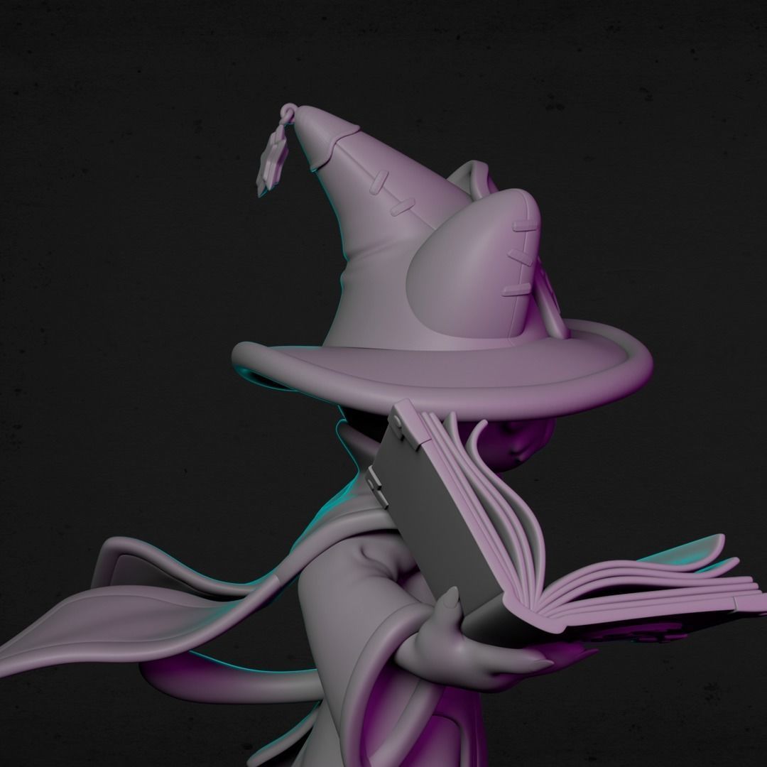 AGNES THE WIZARD FOR 3D PRINT 3D print model_11