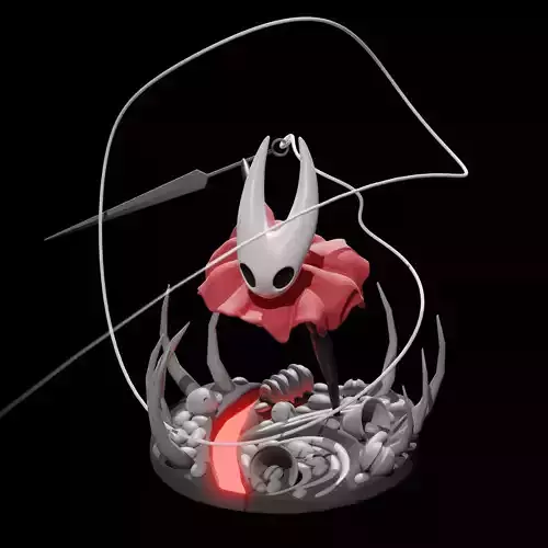 Hornet from Hollow Knight Silksong STL and OBJ 3D Print files 