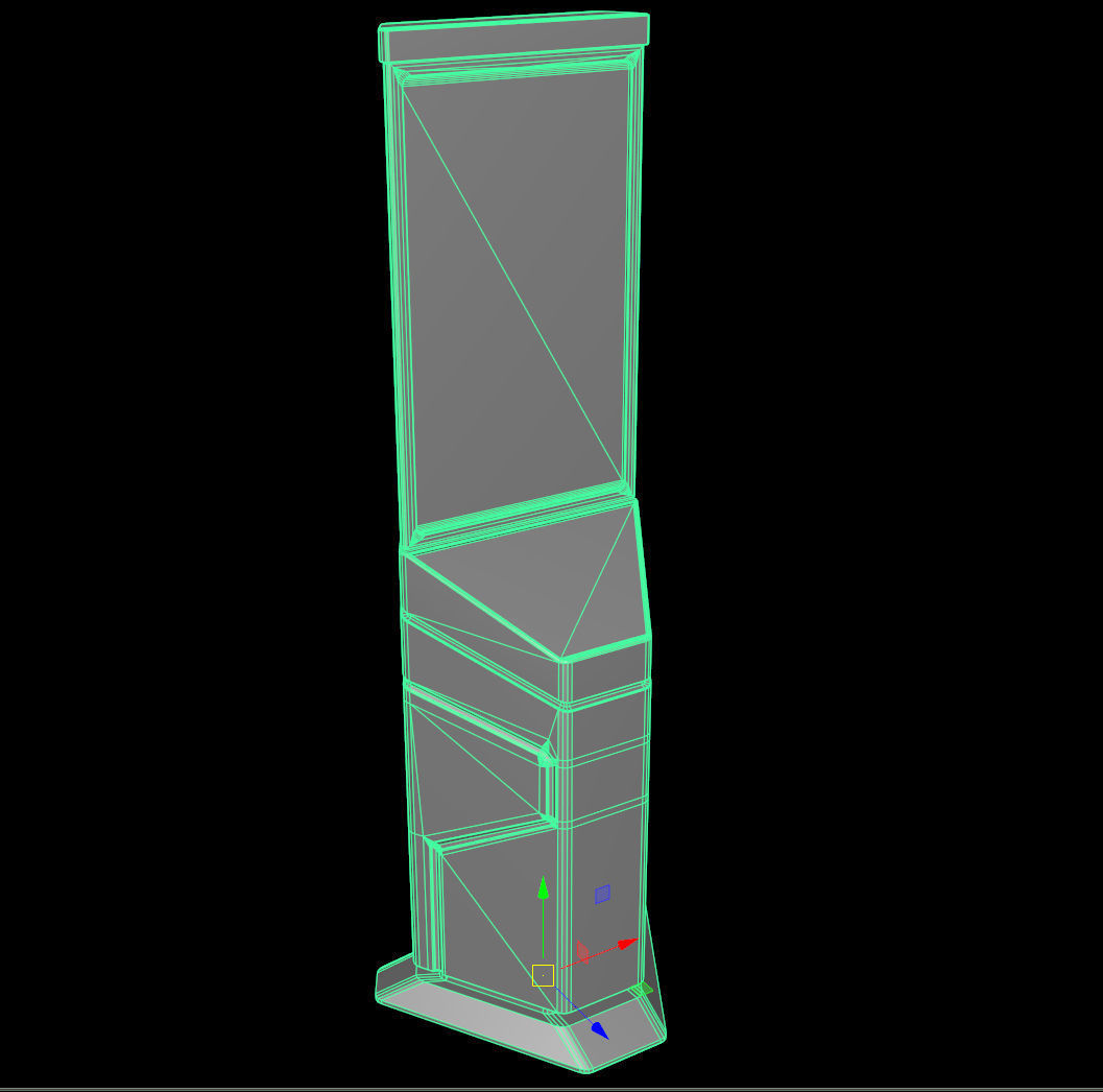 cyberpunk stand platform - PBR  Low-poly 3D model_12