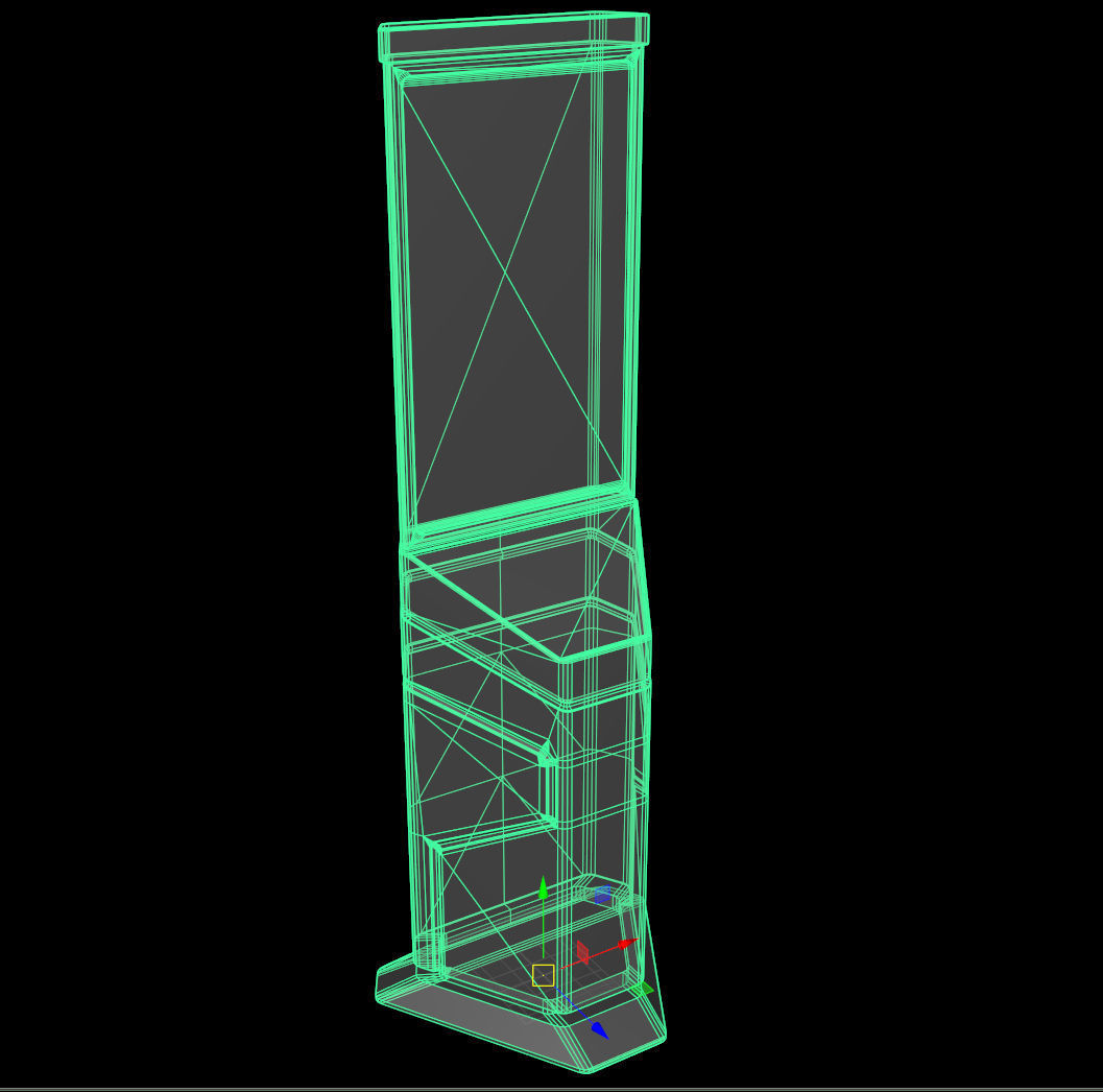 cyberpunk stand platform - PBR  Low-poly 3D model_2