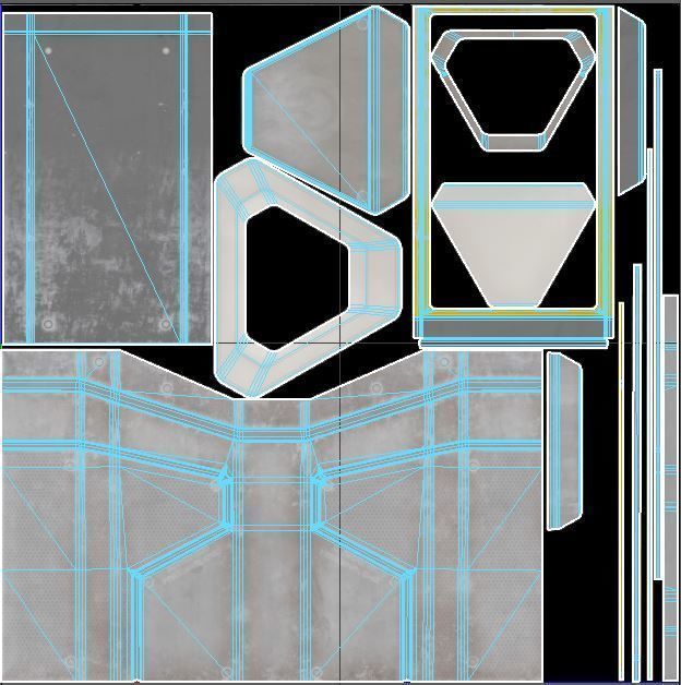 cyberpunk stand platform - PBR  Low-poly 3D model_7