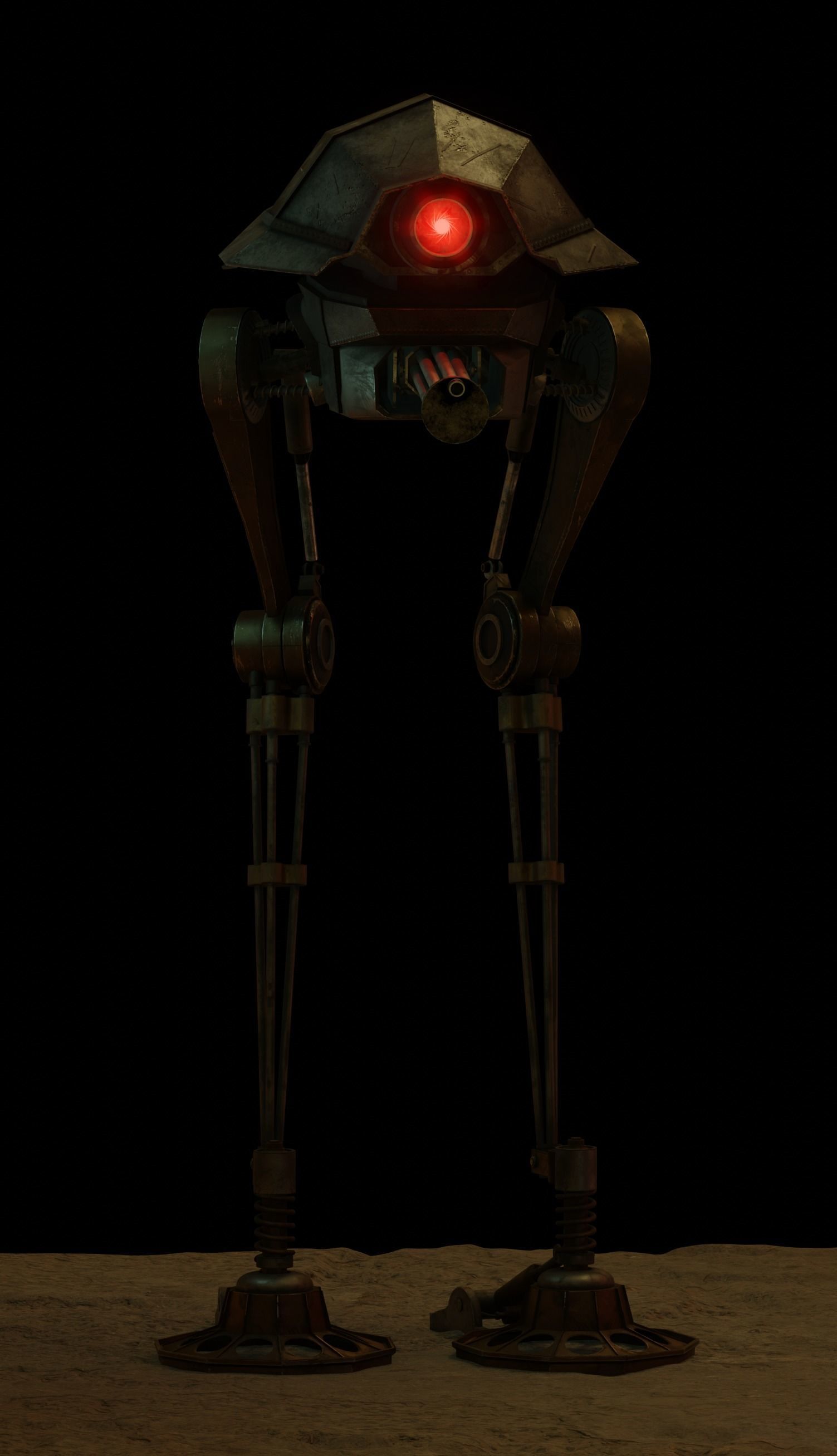 Number 9 Movie war robot 3D model_1