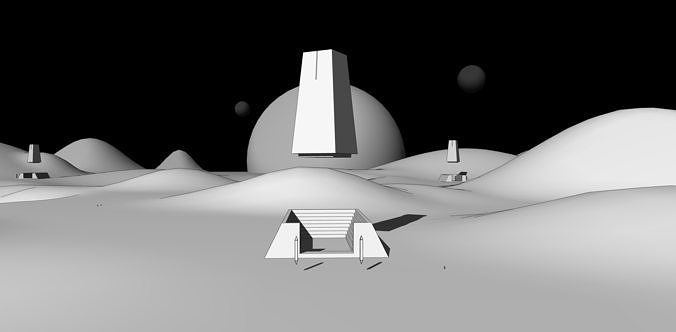 Graveyard of Gods Cementerio de Dioses  Low-poly 3D model