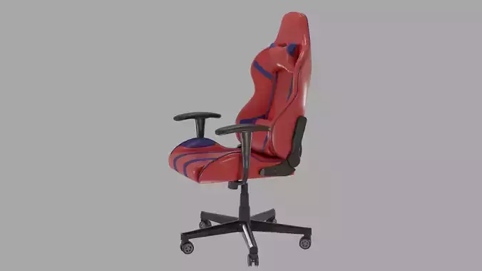 Gaming Chair Low-poly 3D model