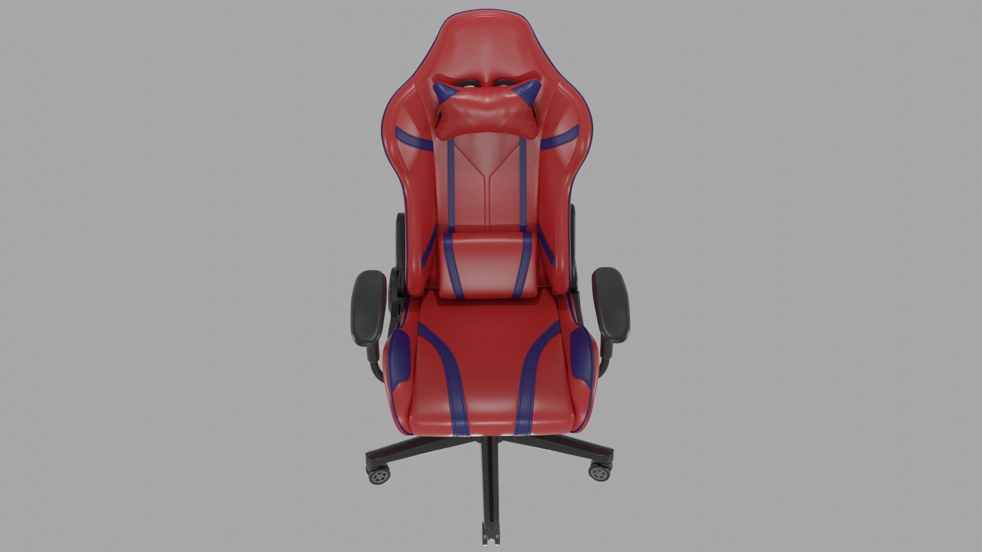 Gaming Chair Low-poly 3D model_1