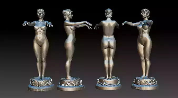 statue of the greek goddess circe