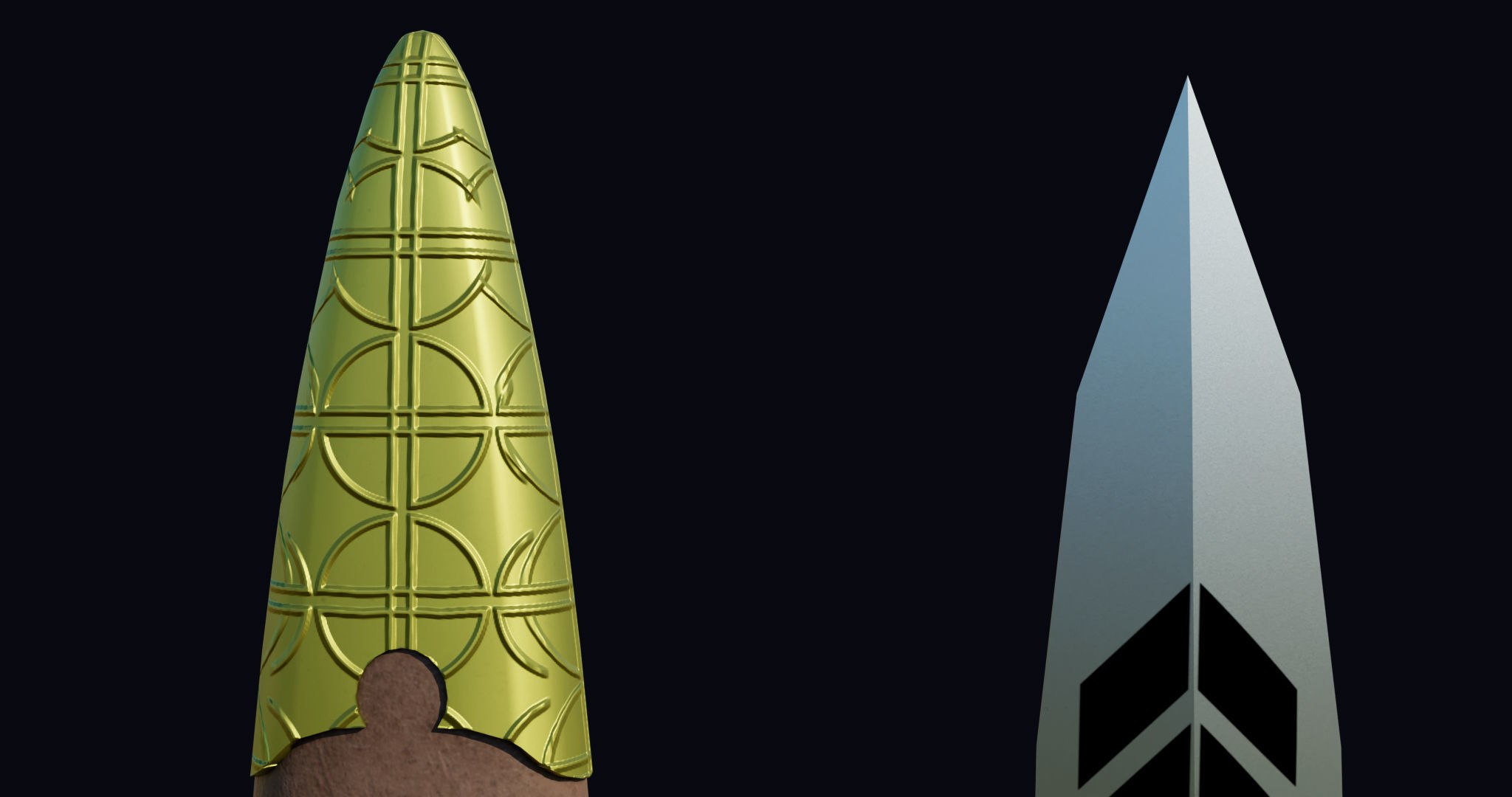 Fantasy Sword 3 PBR Unity UE Arnold V-Ray Textures Included  Low-poly 3D model_13