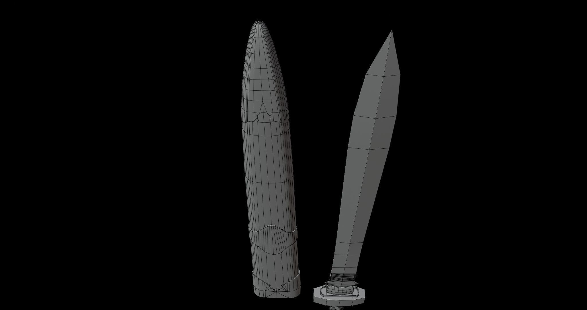 Fantasy Sword 3 PBR Unity UE Arnold V-Ray Textures Included  Low-poly 3D model_29