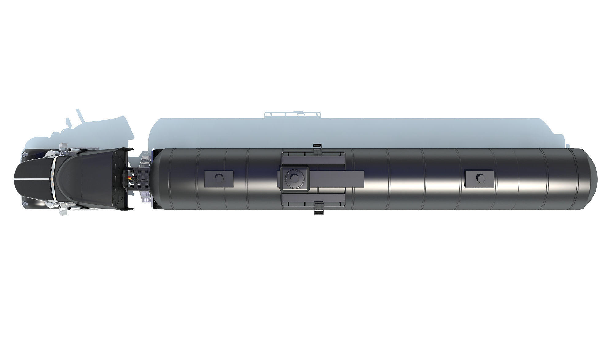 Truck with Tank Semitrailer 3D model_11