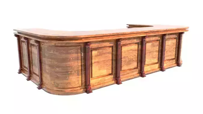 Wooden Counter