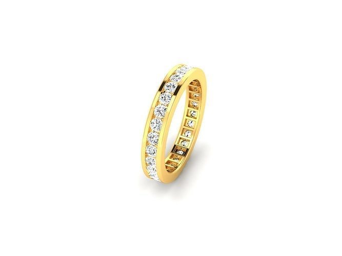 Solitaire Engagement Wedding Ring 3D print model