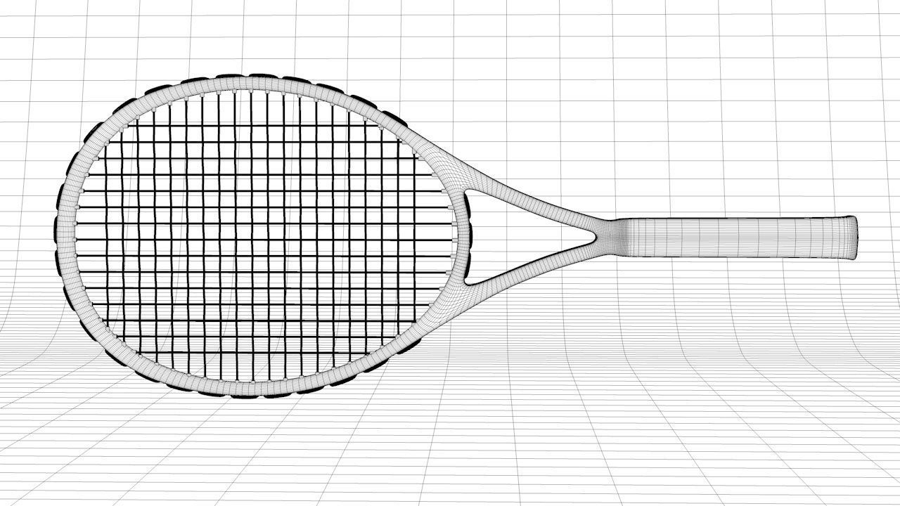 TENNIS RACQUET 3D MODEL 3D model_12