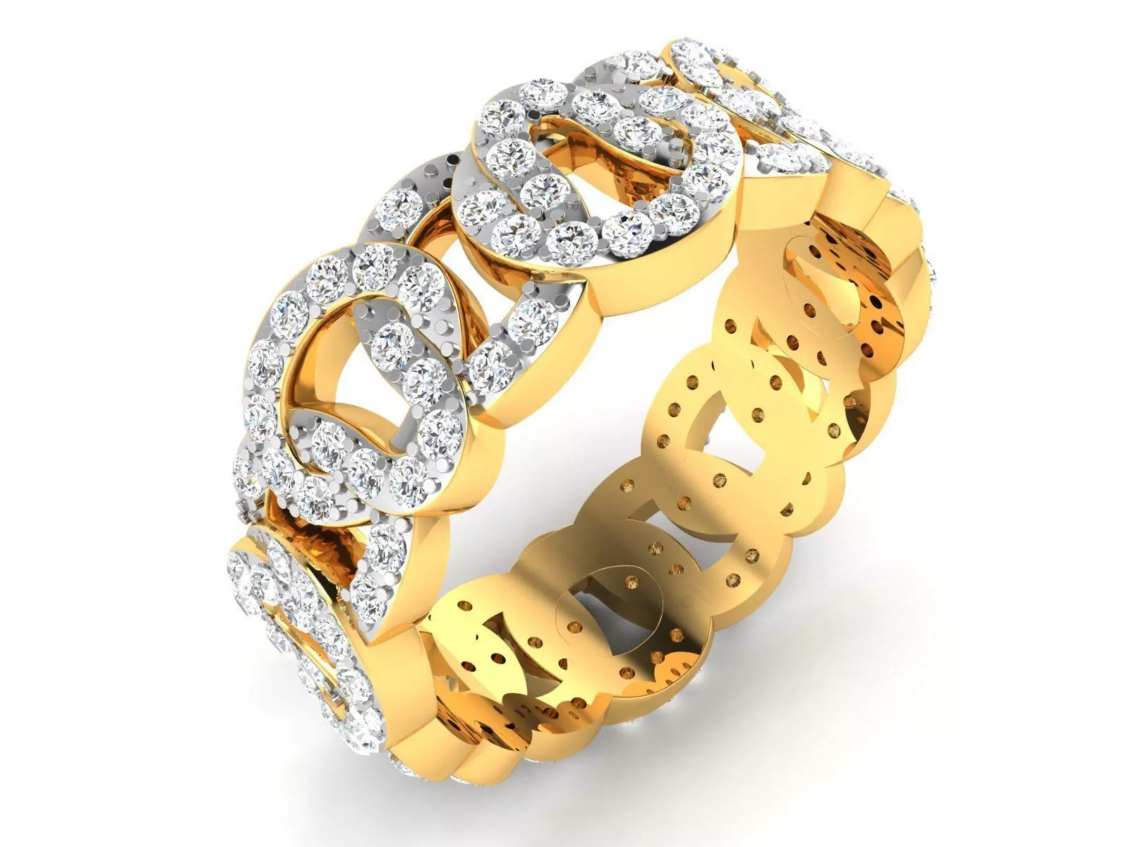Solitaire Engagement Wedding Ring 3D print model_0