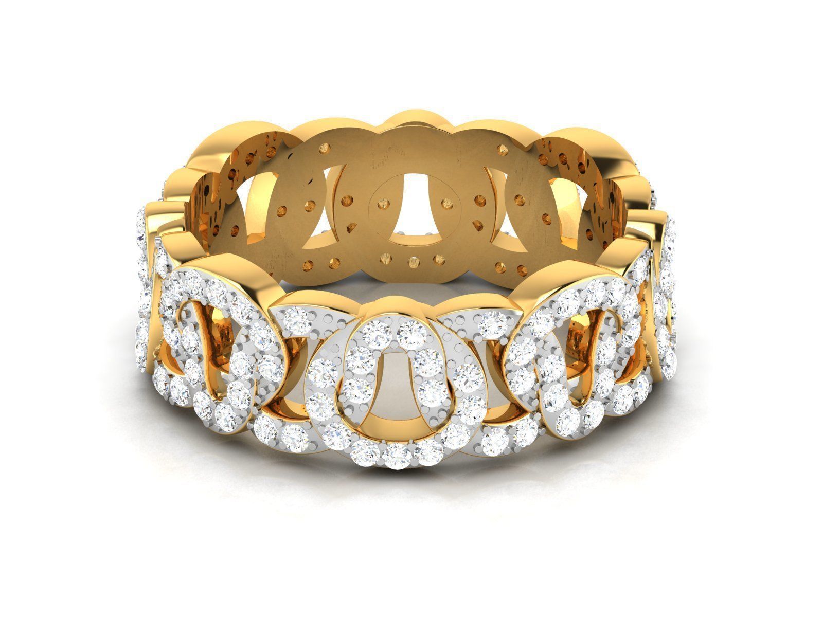 Solitaire Engagement Wedding Ring 3D print model_8