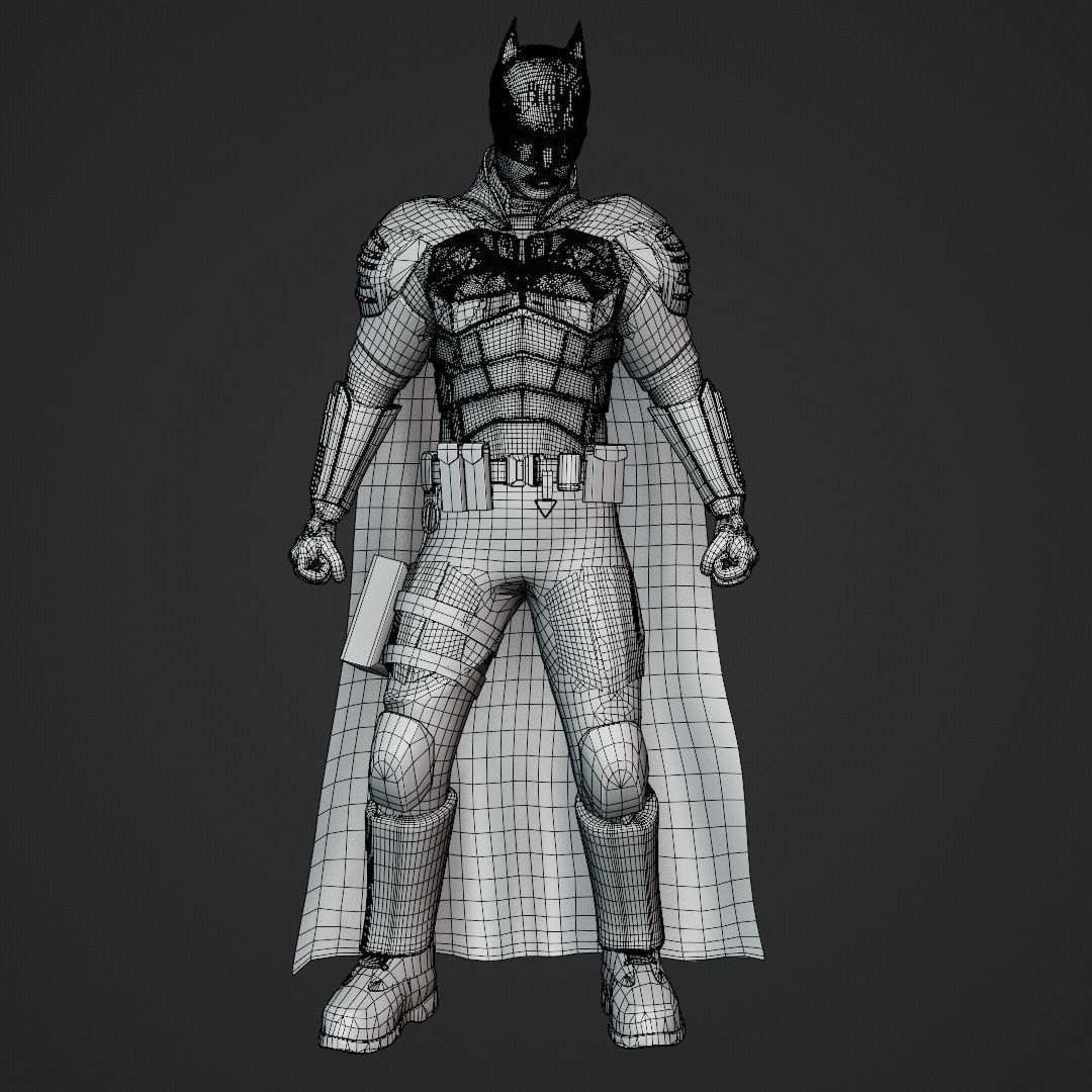 The Batman Batsuit 2022 3D model_3