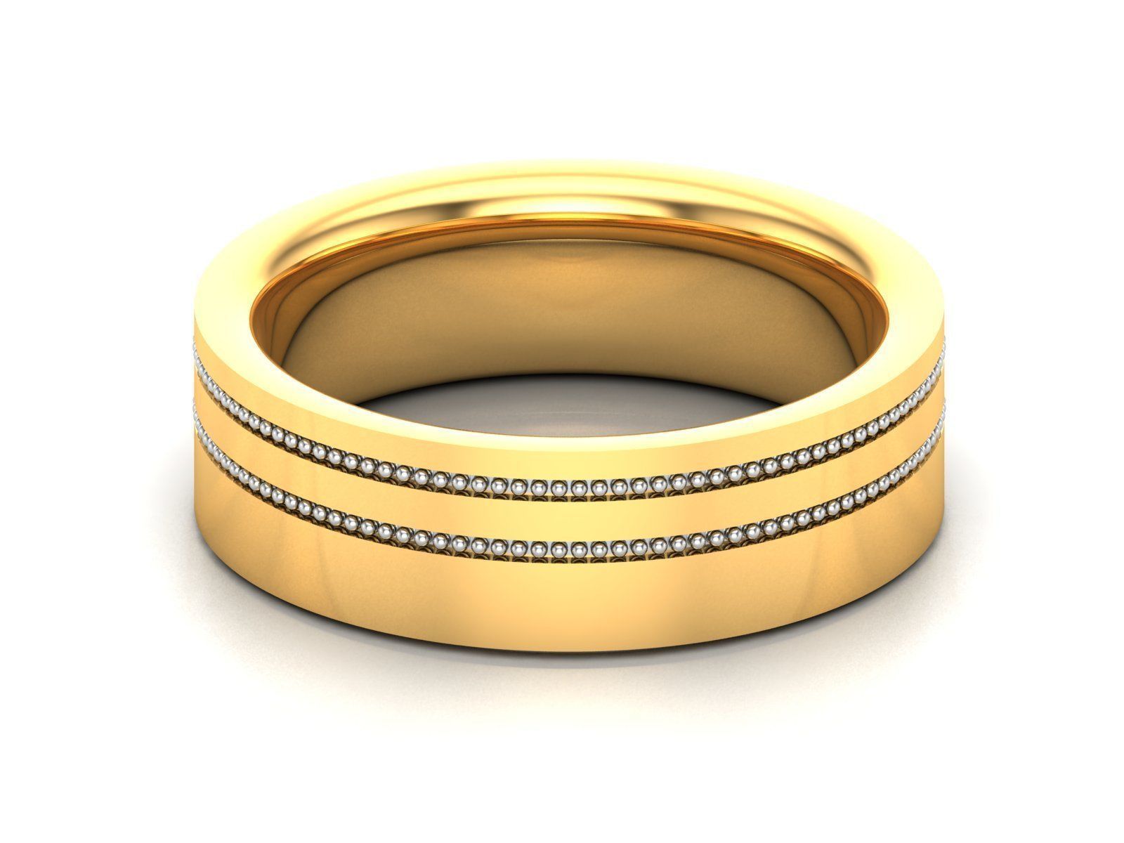 Solitaire Engagement Wedding Ring 3D print model_7