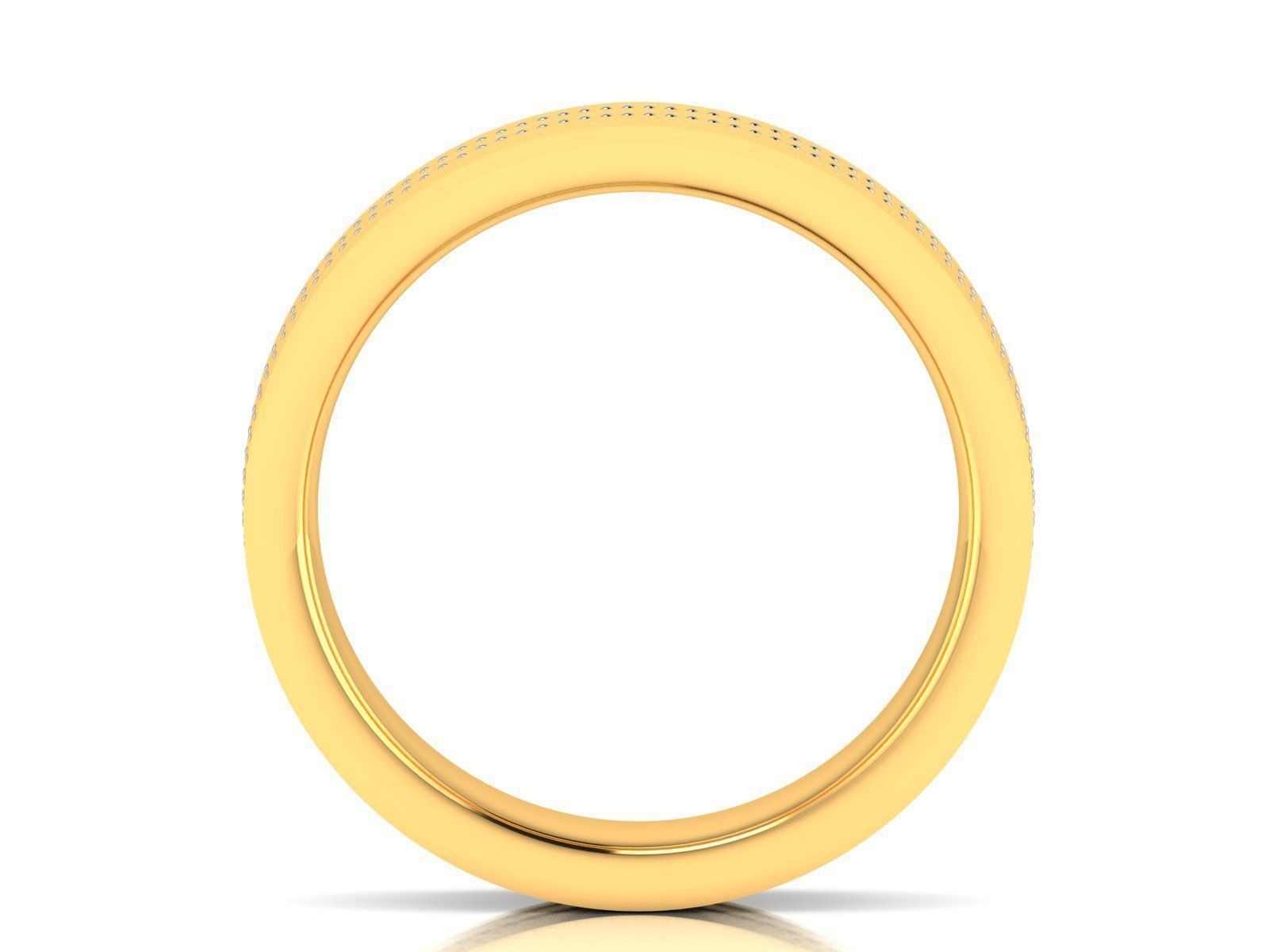 Solitaire Engagement Wedding Ring 3D print model_3