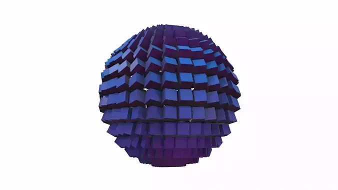 Abstract geometric sphere 01e