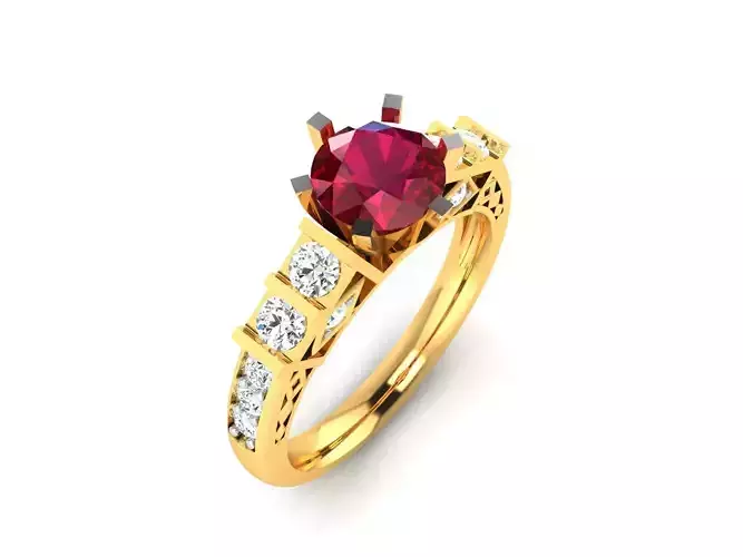 Solitaire Wedding Engagement Ring