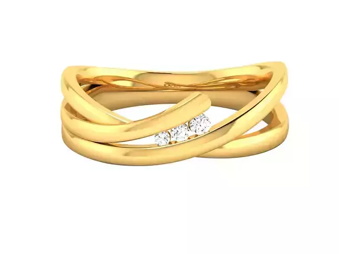 Solitaire Wedding Engagement Ring 3D print model