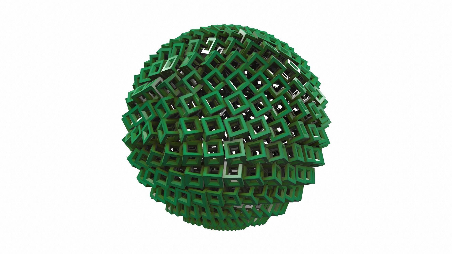 Abstract geometric sphere 03e 3D model_1