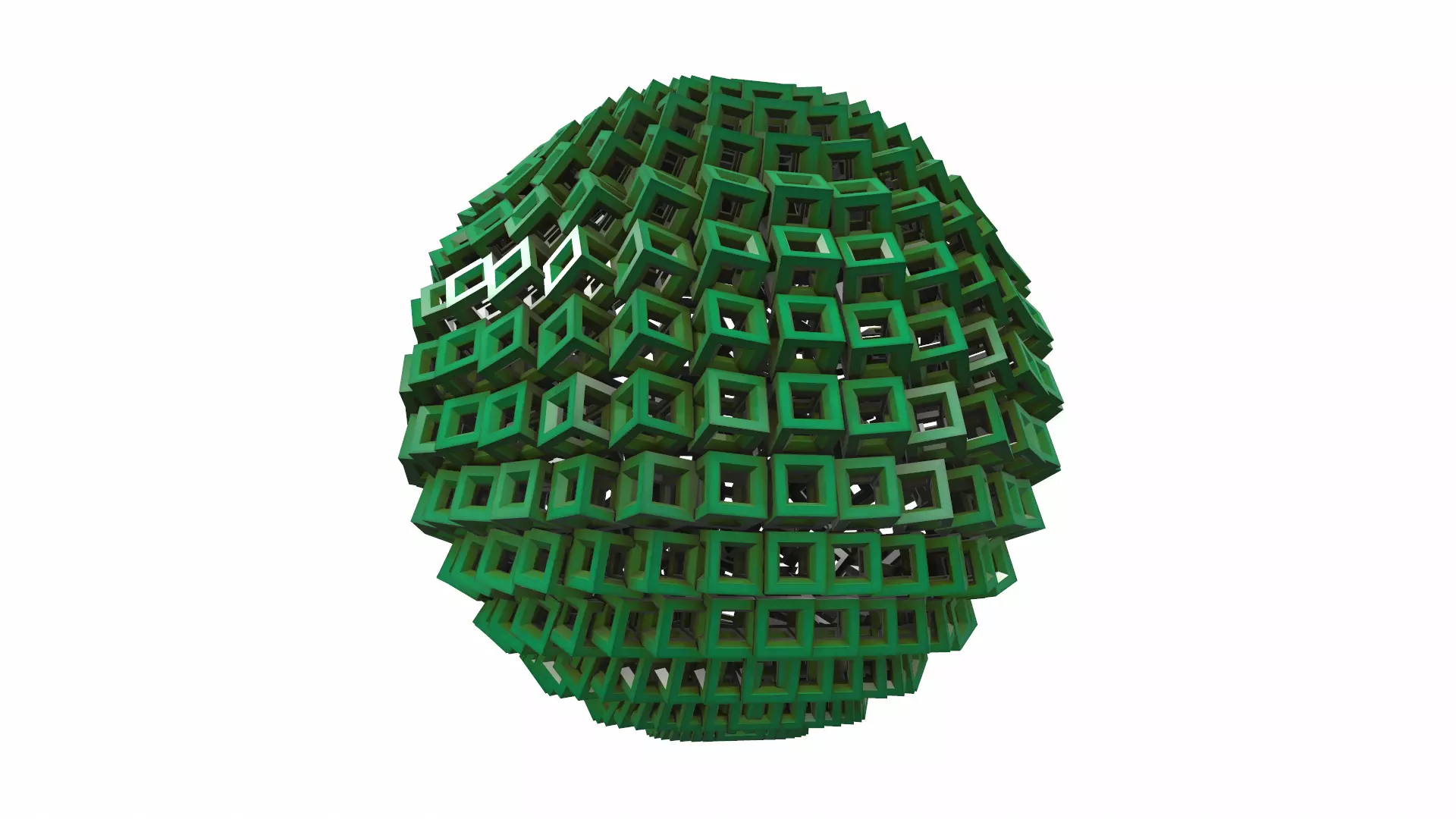 Abstract geometric sphere 03e 3D model_0