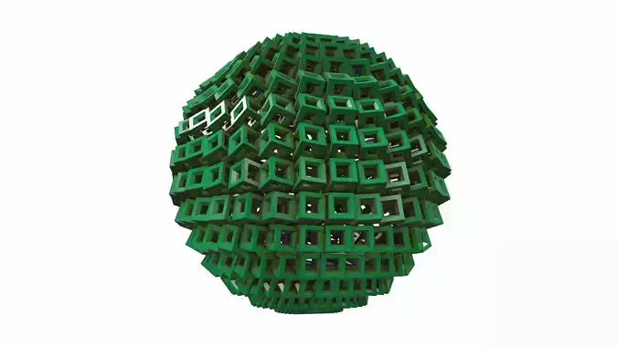 Abstract geometric sphere 03e