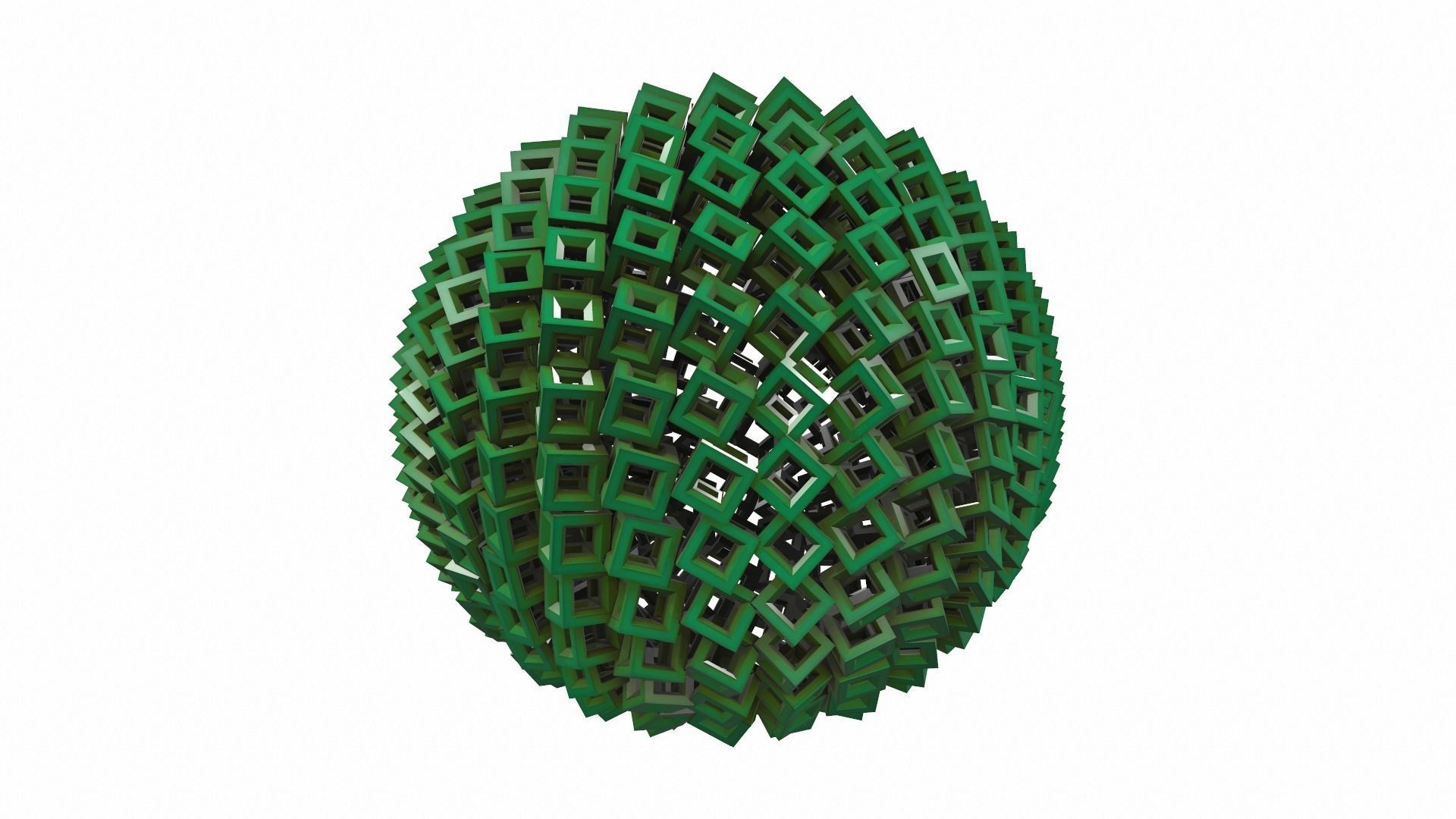 Abstract geometric sphere 03e 3D model_4