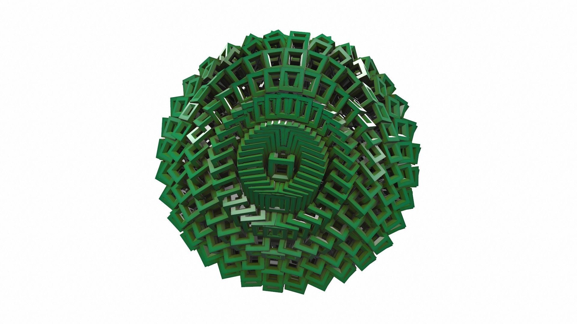 Abstract geometric sphere 03e 3D model_3