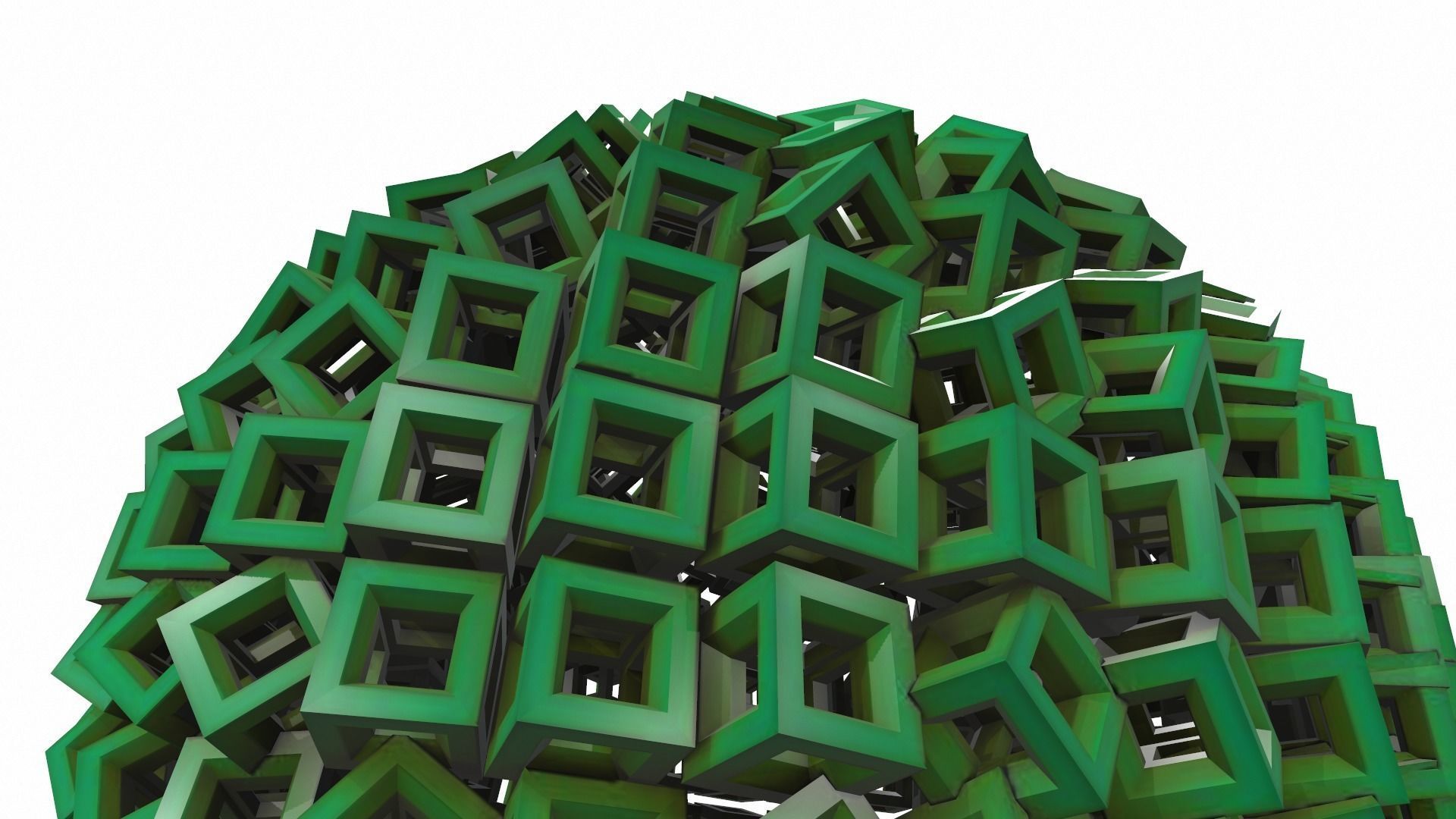 Abstract geometric sphere 03e 3D model_8