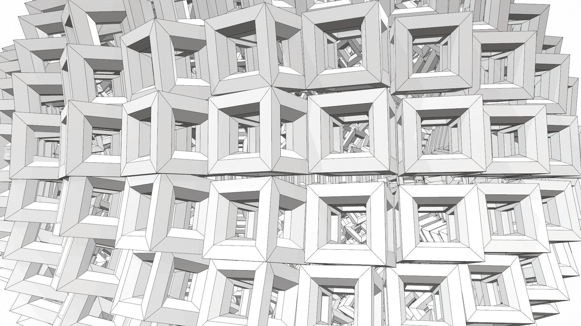 Abstract geometric sphere 03e 3D model_13