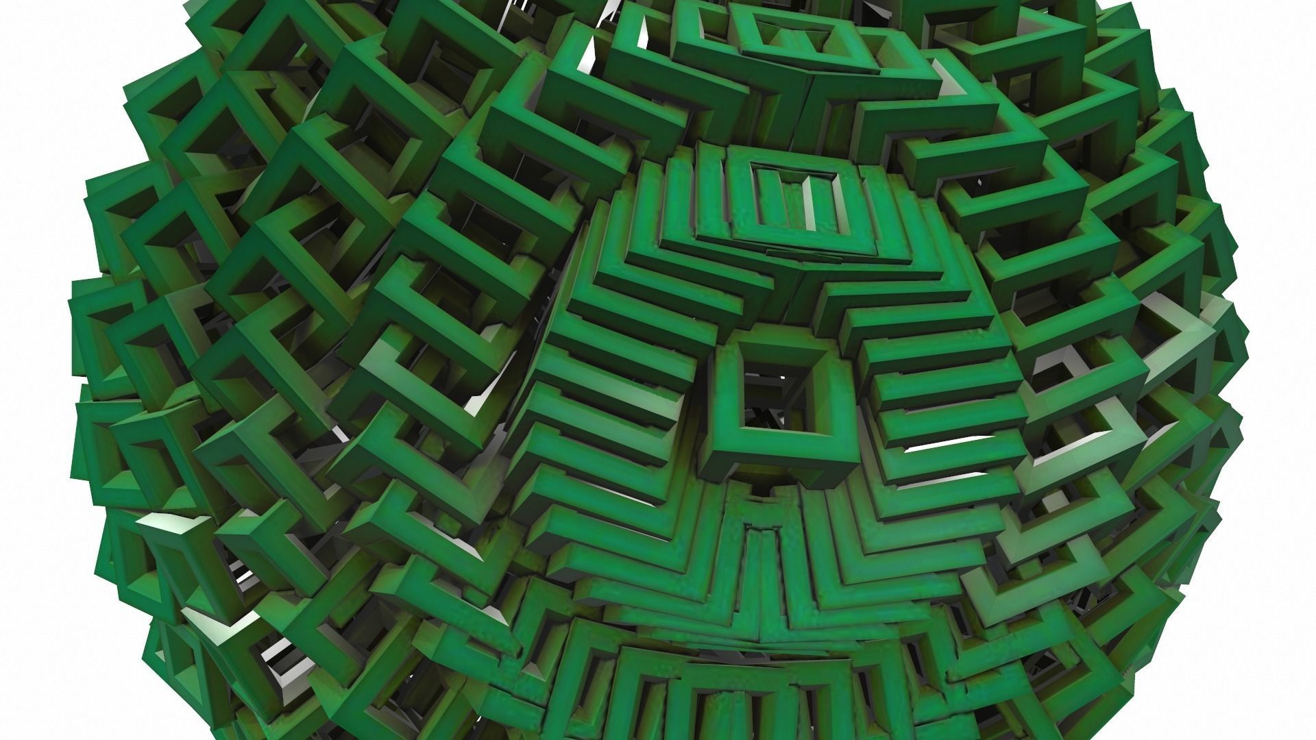 Abstract geometric sphere 03e 3D model_6