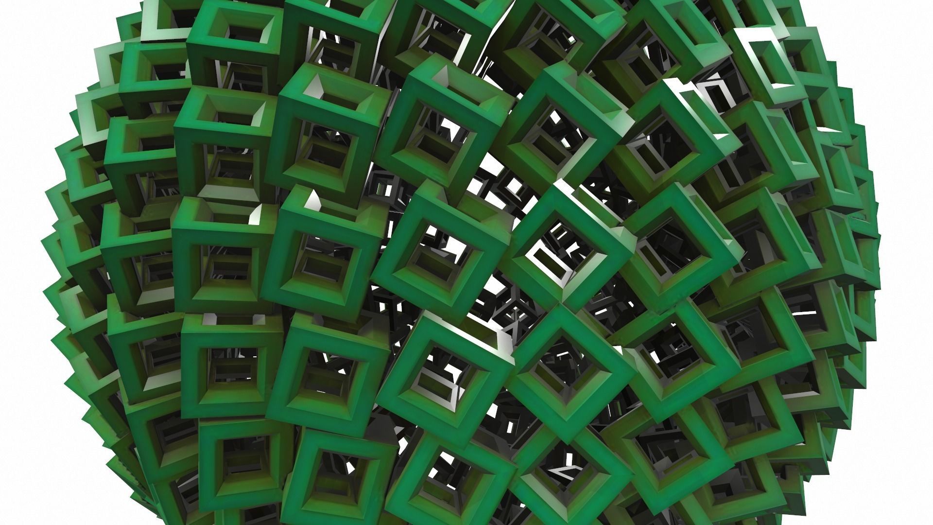 Abstract geometric sphere 03e 3D model_5