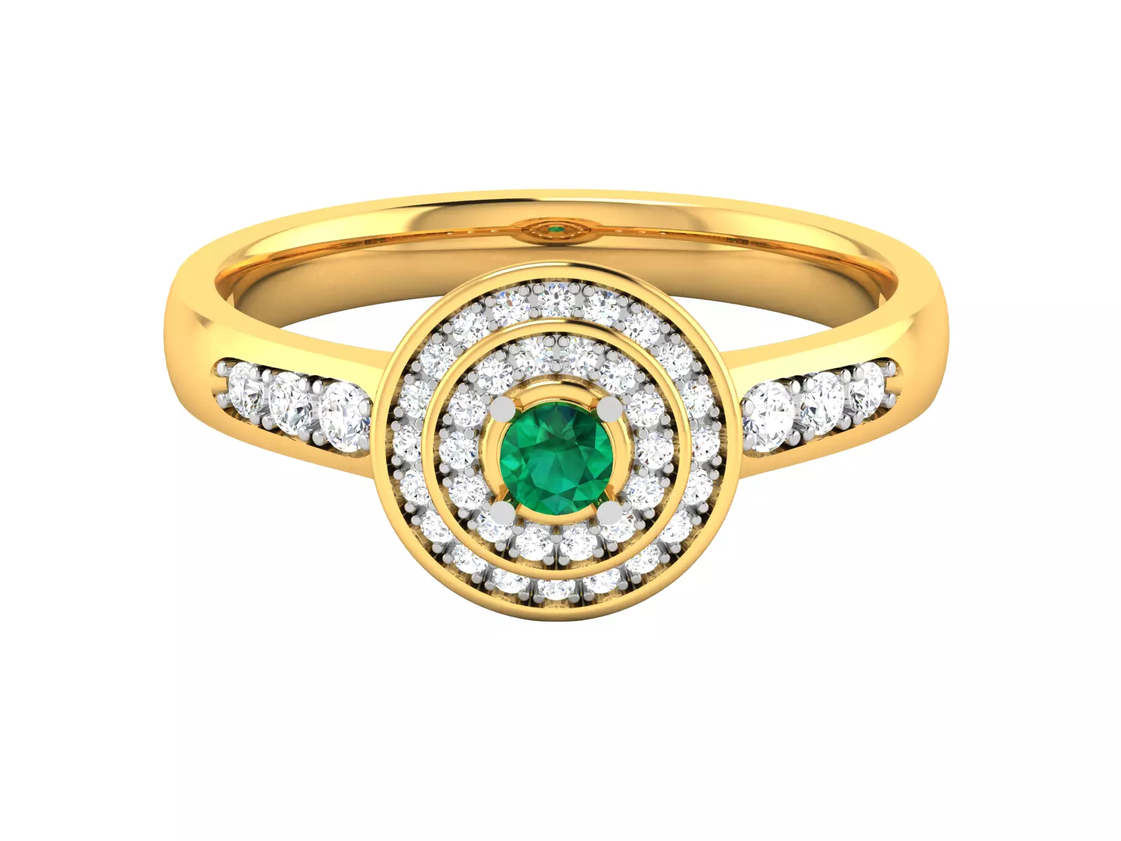 Solitaire Wedding Engagement Ring 3D print model_0