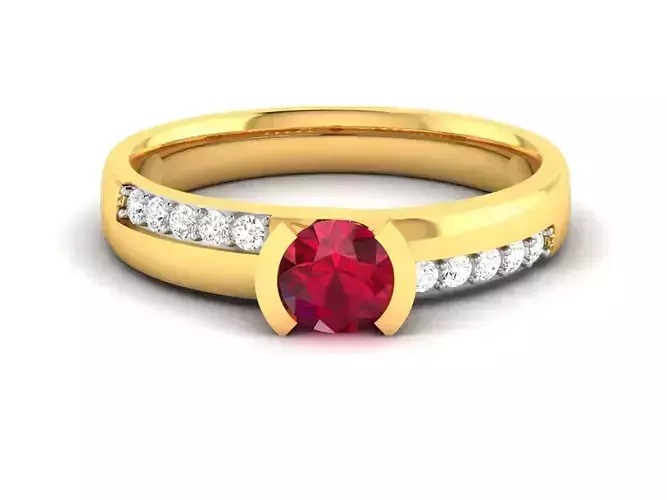 Solitaire Wedding Engagement Ring