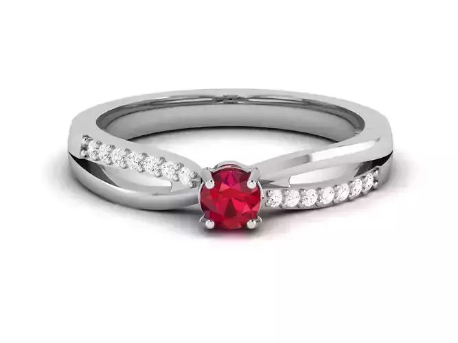 Solitaire Wedding Engagement Ring