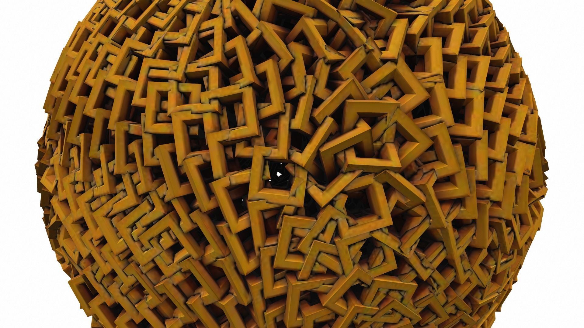 Abstract geometric sphere 08e 3D model_3