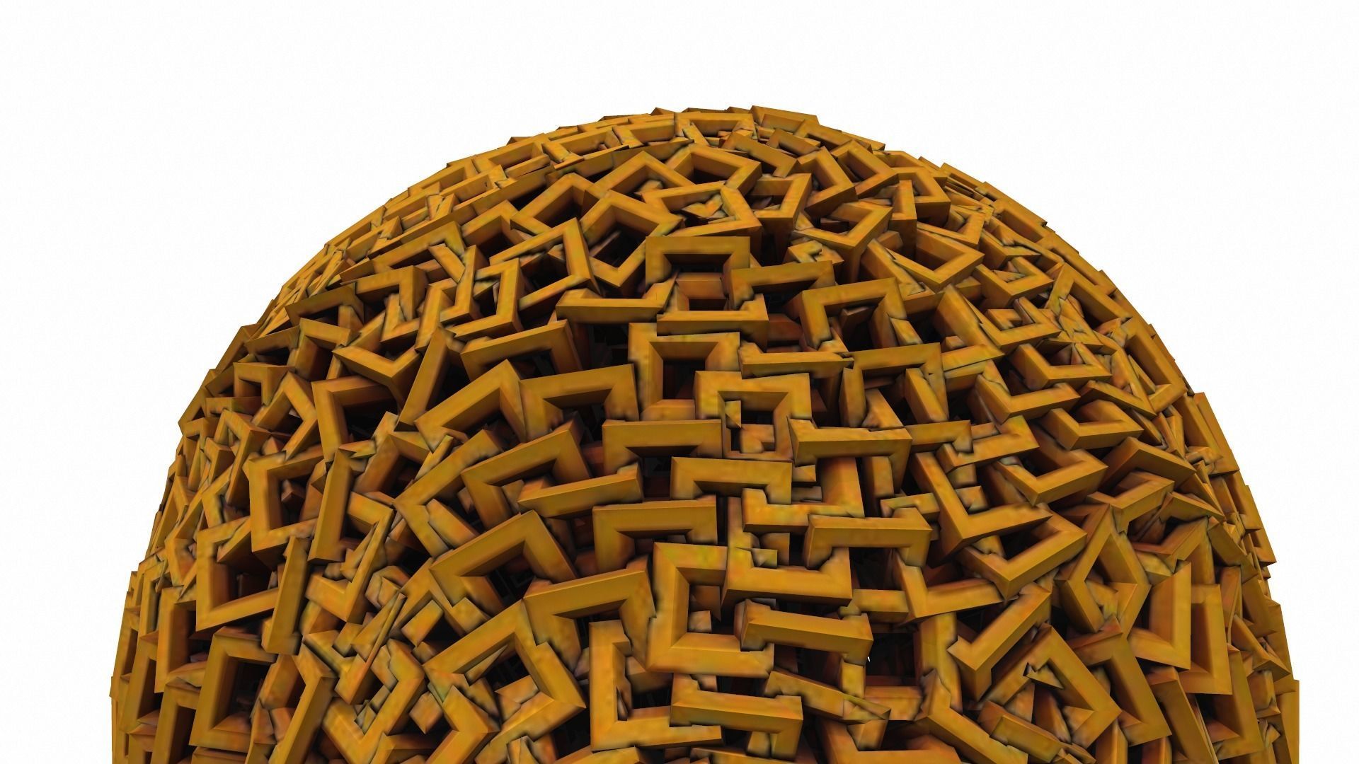 Abstract geometric sphere 08e 3D model_4