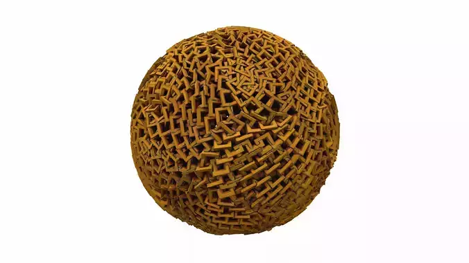 Abstract geometric sphere 08e