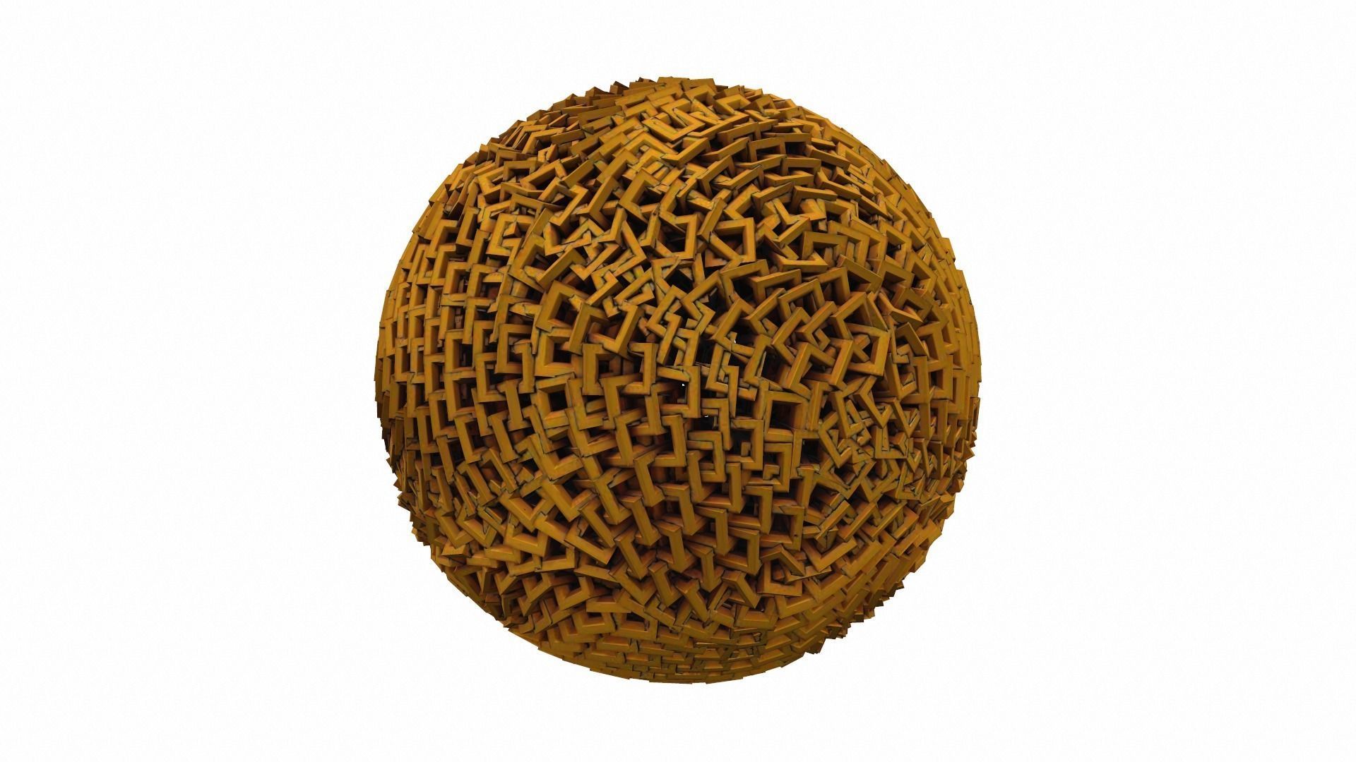 Abstract geometric sphere 08e 3D model_1