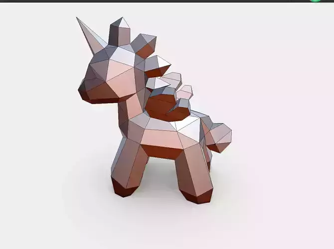 unicorn  Rainbow Horse  low polyunicorn   3Dprintingunicorn