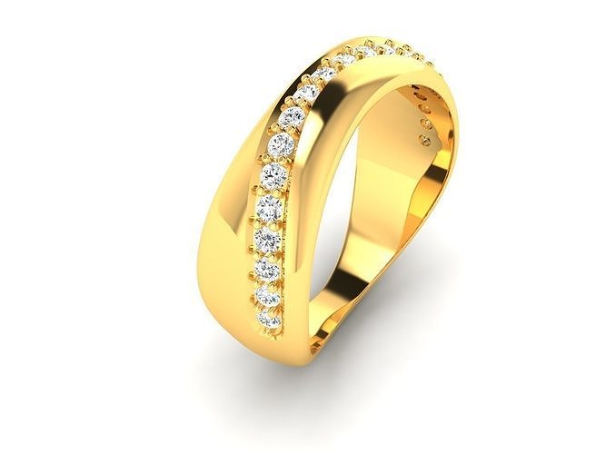 Solitaire Engagement Ring 3D print model
