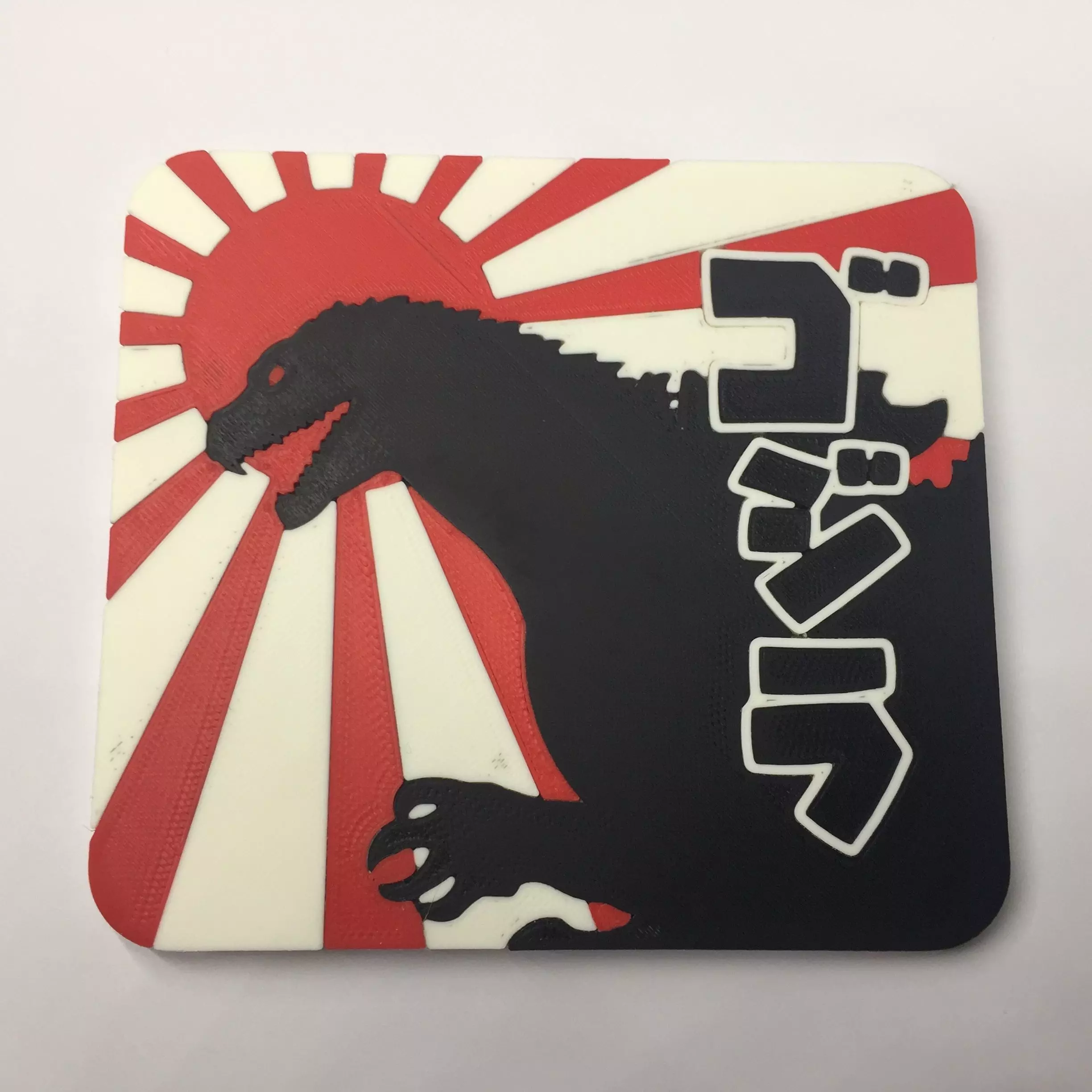 Gojira Coaster 3D print model_0