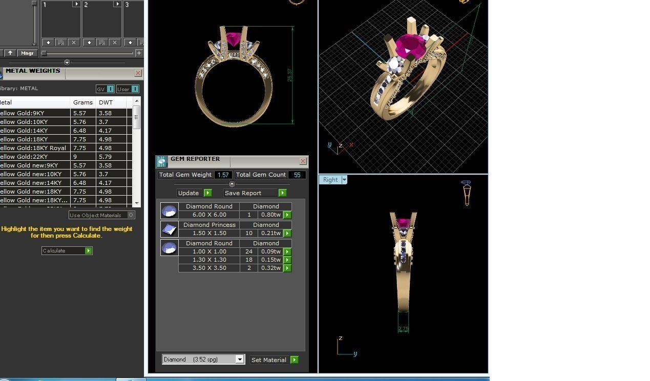 Solitaire Engagement Ring 3D print model_6